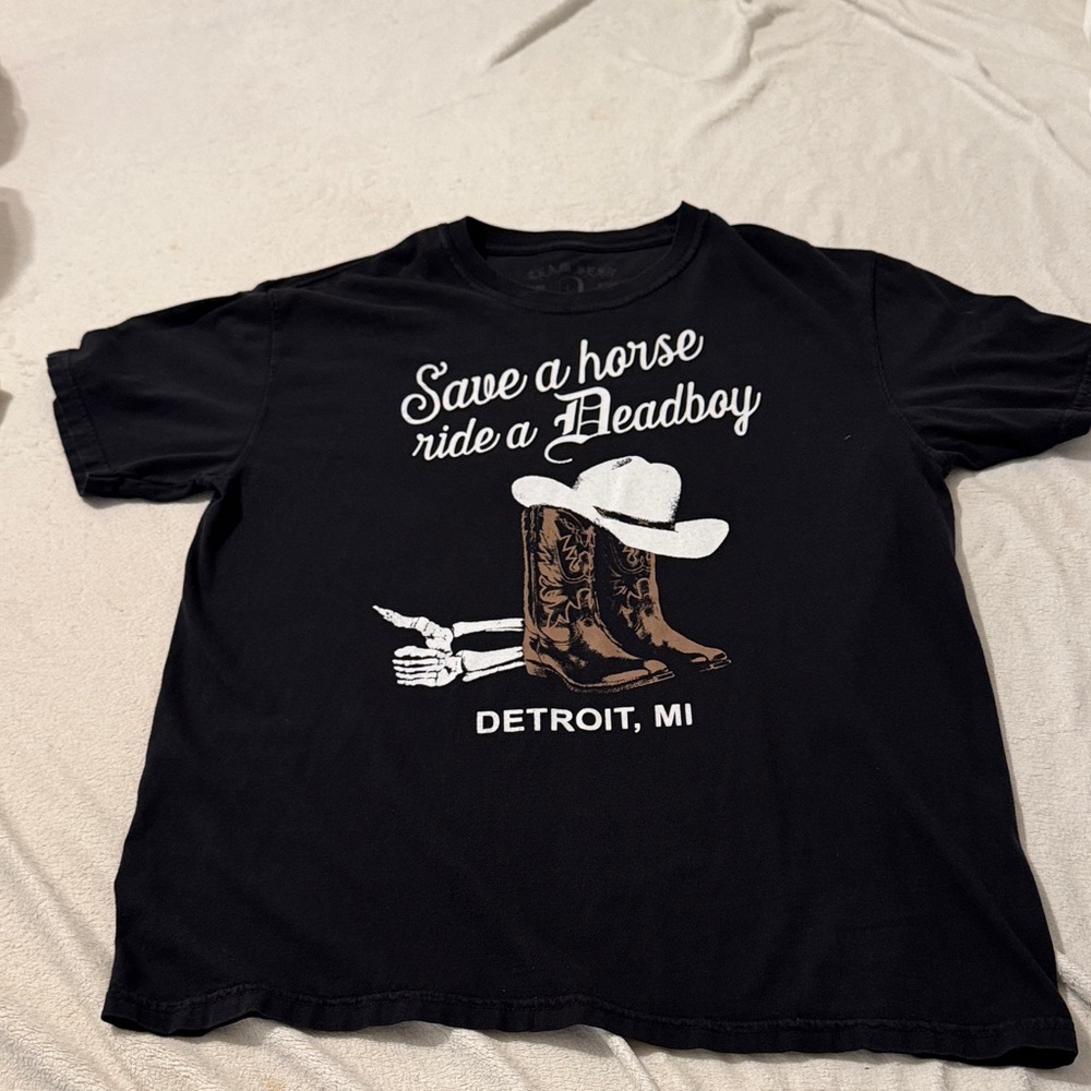 TeamSesh Save a Horse Ride a Deadboy T- Shirt (BONES )